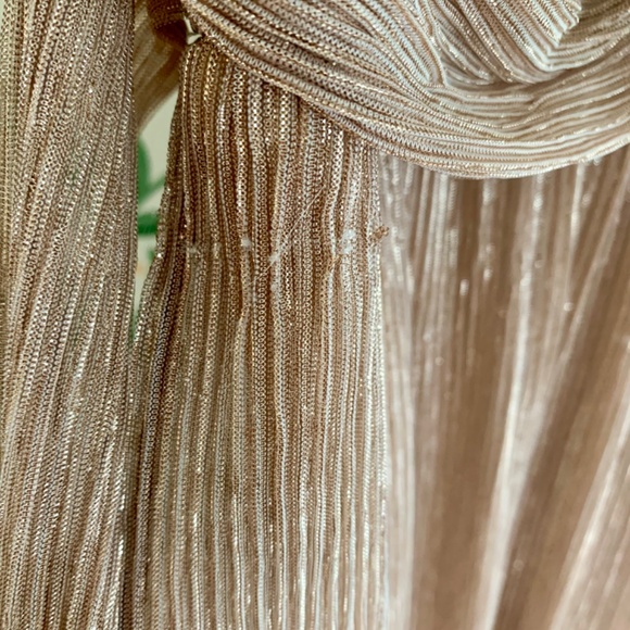 Pink Blush Champagne Crinkle Maxi - Picture 3 of 3